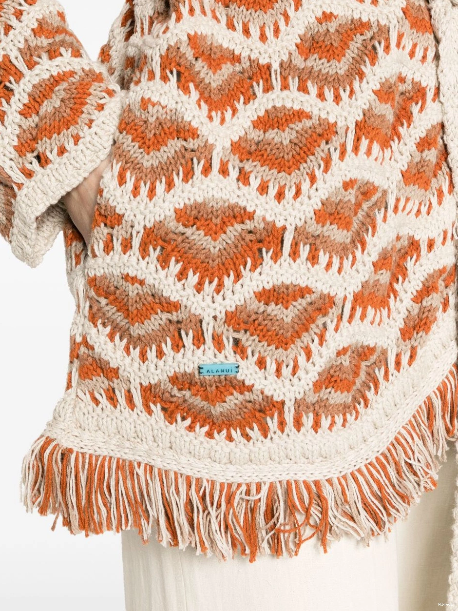 Affordable patterned-intarsia Mahal cardigan Women Hawa Alanui 0724
